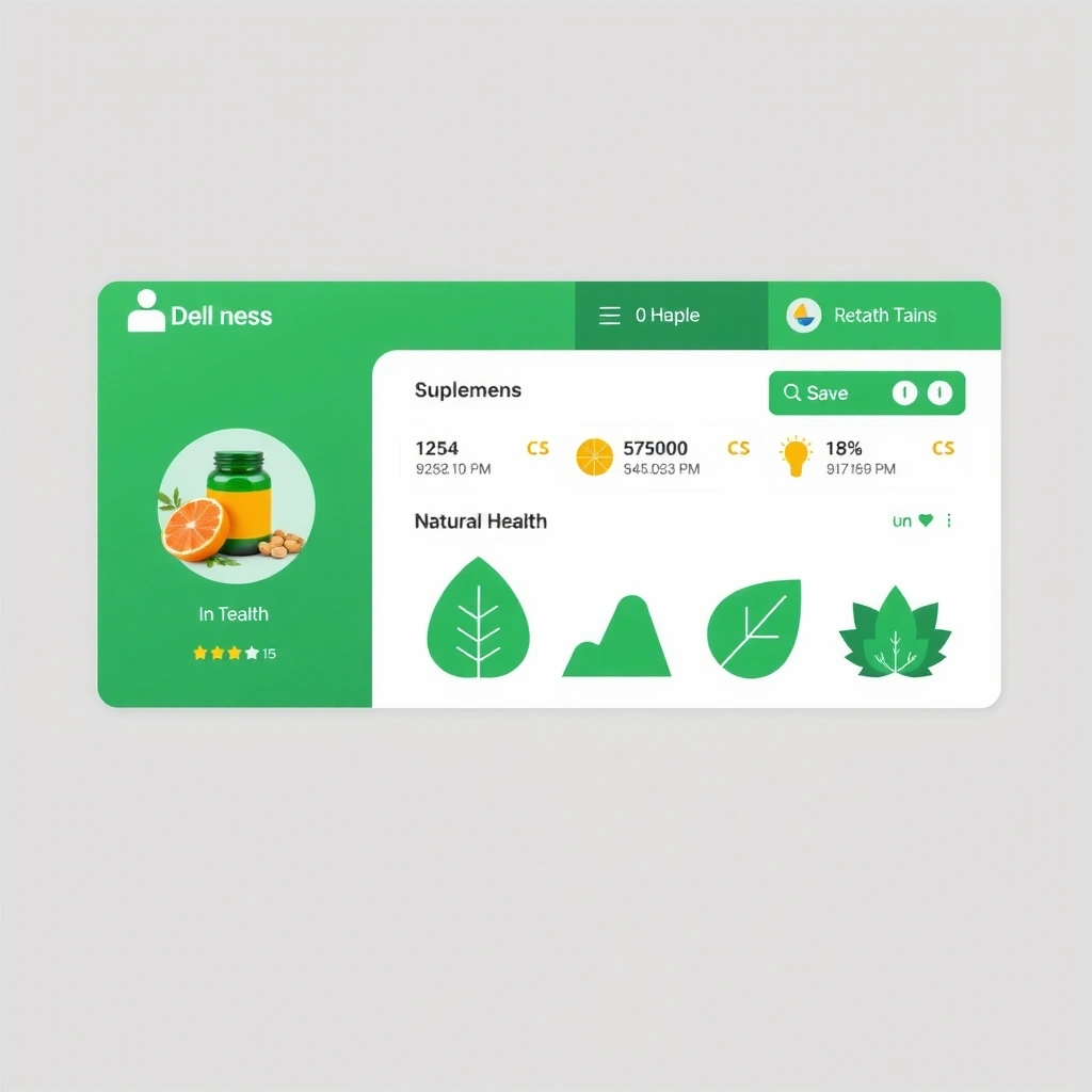 Health dashboard illustration